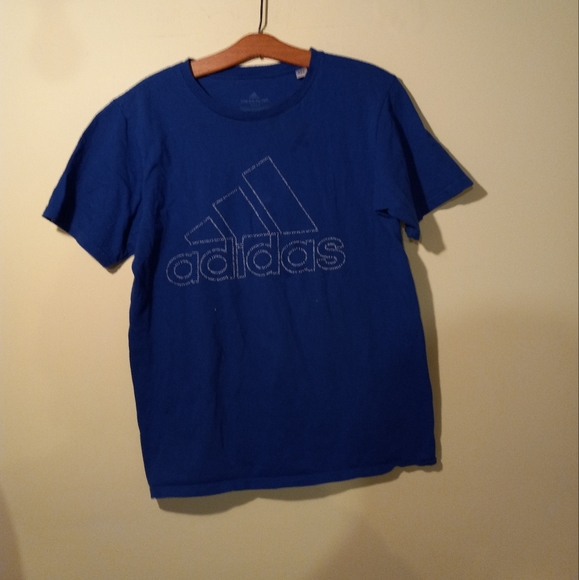 Unisex Adidas Three Stripe Life T-Shirt. - Picture 1 of 3